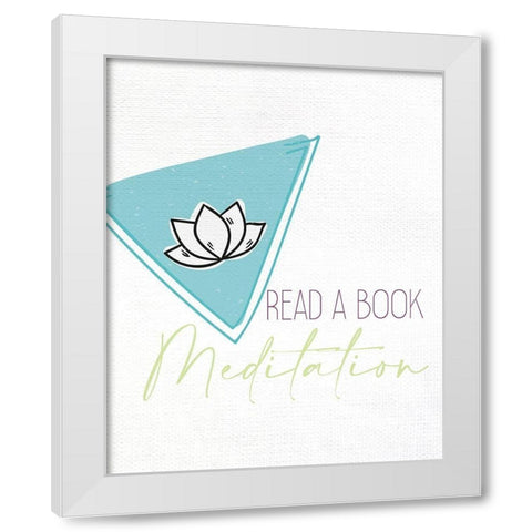 Self Care Menu 1 White Modern Wood Framed Art Print by Allen, Kimberly