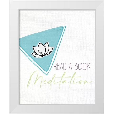 Self Care Menu 1 White Modern Wood Framed Art Print by Allen, Kimberly