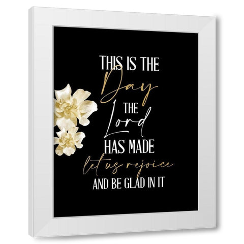 This is the Day White Modern Wood Framed Art Print by Allen, Kimberly