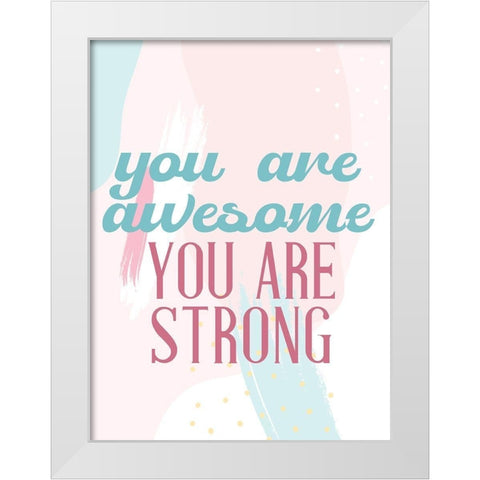 Positive Affirmations 2 White Modern Wood Framed Art Print by Allen, Kimberly