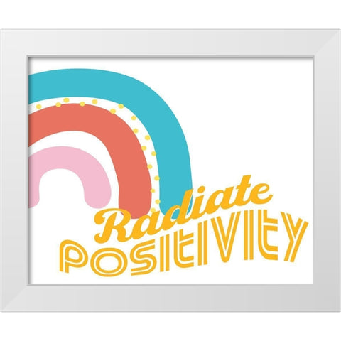 Radiate White Modern Wood Framed Art Print by Allen, Kimberly