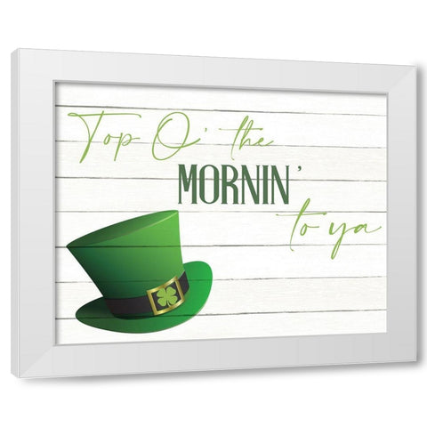 Top of the Mornin White Modern Wood Framed Art Print by Allen, Kimberly