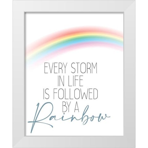 Every Storm White Modern Wood Framed Art Print by Allen, Kimberly
