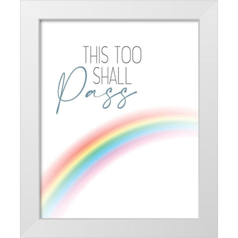 Shall Pass White Modern Wood Framed Art Print by Allen, Kimberly