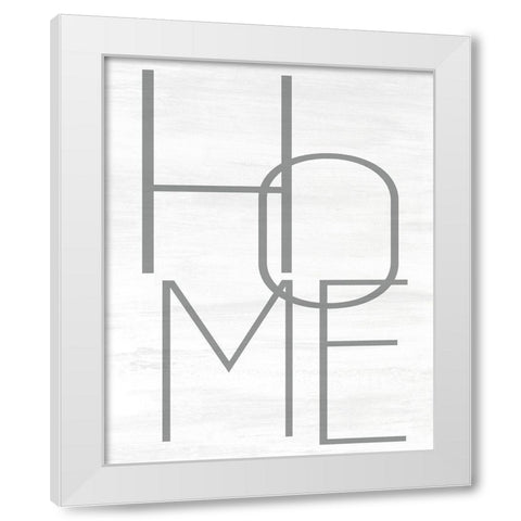 HOME White Modern Wood Framed Art Print by Allen, Kimberly
