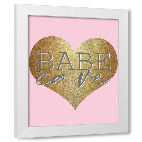Fashionista 4 White Modern Wood Framed Art Print by Allen, Kimberly