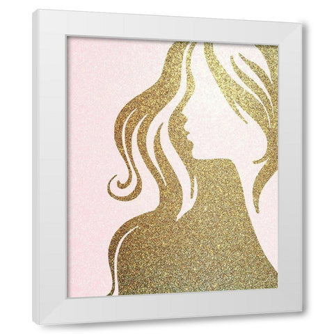 Fashionista 5 White Modern Wood Framed Art Print by Allen, Kimberly