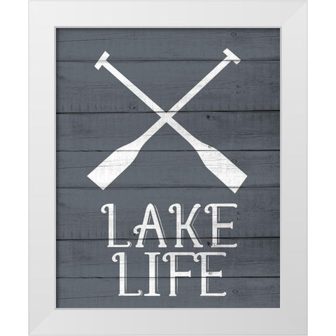 Lake House 5 White Modern Wood Framed Art Print by Allen, Kimberly