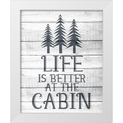 Lake House 6 White Modern Wood Framed Art Print by Allen, Kimberly