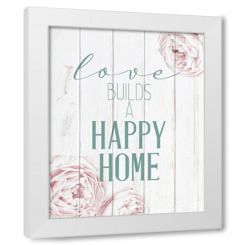 On Teal 3 White Modern Wood Framed Art Print by Allen, Kimberly