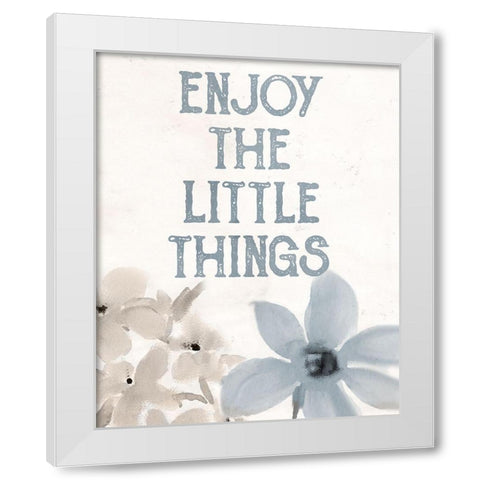 Spring Blue 3 White Modern Wood Framed Art Print by Allen, Kimberly