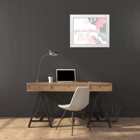Affirmations 2 White Modern Wood Framed Art Print by Allen, Kimberly