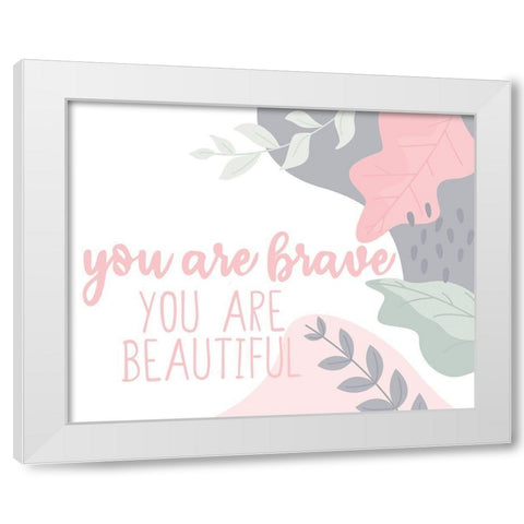 Affirmations 2 White Modern Wood Framed Art Print by Allen, Kimberly
