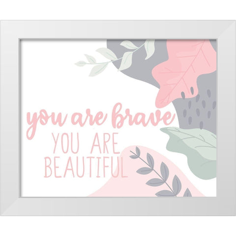 Affirmations 2 White Modern Wood Framed Art Print by Allen, Kimberly