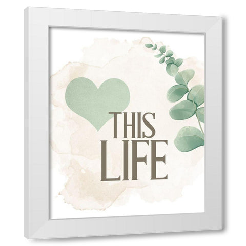 Choose Happy 2 White Modern Wood Framed Art Print by Allen, Kimberly