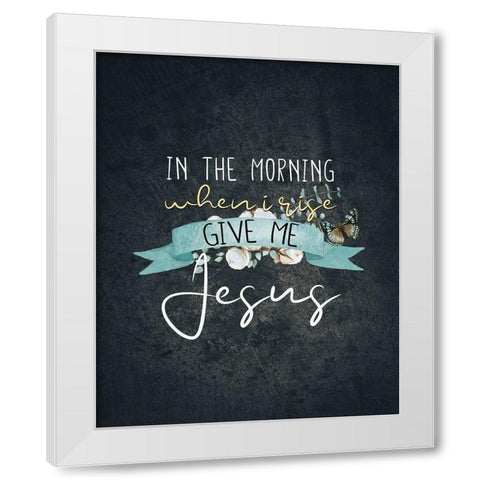 In the Morning White Modern Wood Framed Art Print by Allen, Kimberly