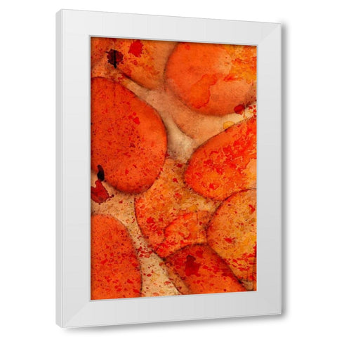 Orange Day A White Modern Wood Framed Art Print by Allen, Kimberly