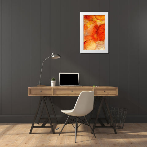 Orange Day B White Modern Wood Framed Art Print by Allen, Kimberly