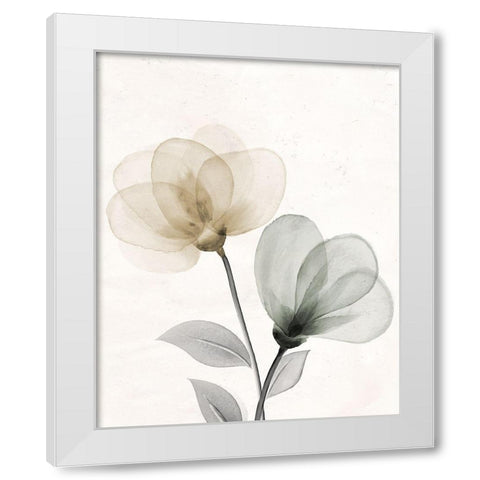 Open Bloom 1 White Modern Wood Framed Art Print by Allen, Kimberly