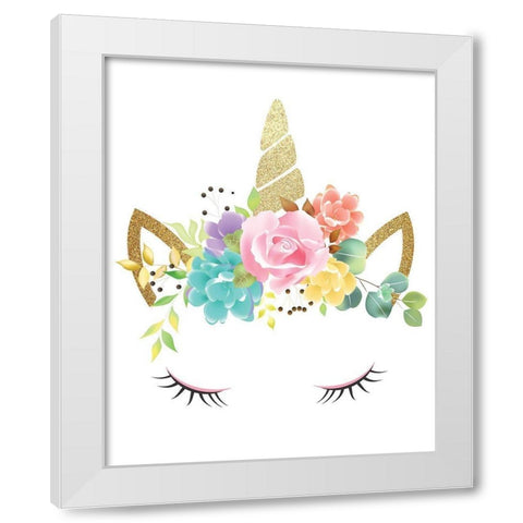 Queen 2 White Modern Wood Framed Art Print by Allen, Kimberly