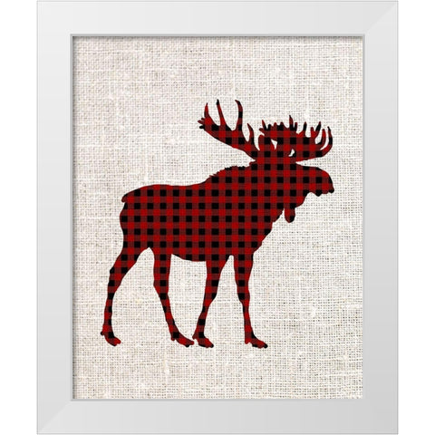Little Man Plaid 1 White Modern Wood Framed Art Print by Allen, Kimberly