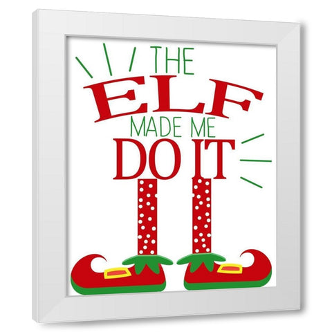 The Elf White Modern Wood Framed Art Print by Allen, Kimberly