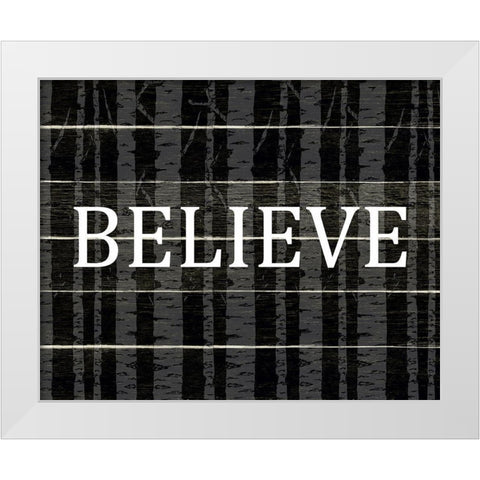Believe Aspens White Modern Wood Framed Art Print by Allen, Kimberly