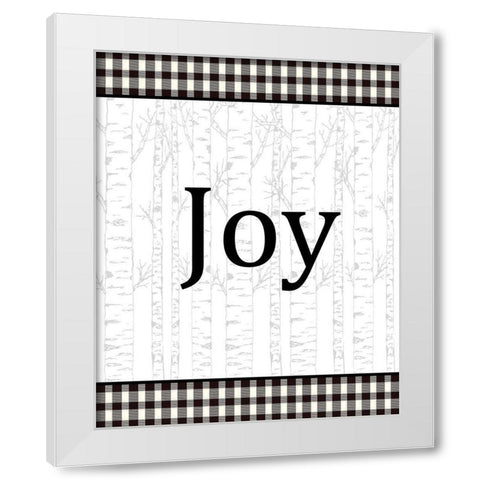 Joy Peace Hope 1 White Modern Wood Framed Art Print by Allen, Kimberly