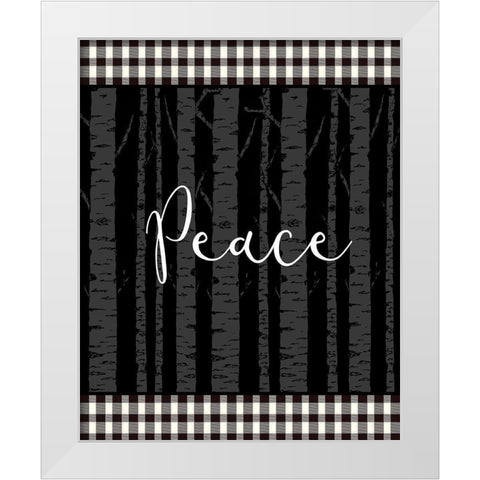Joy Peace Hope 2 White Modern Wood Framed Art Print by Allen, Kimberly