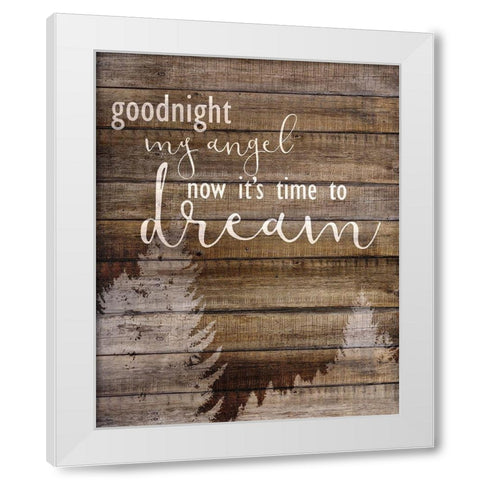 Goodnight Angel 1 White Modern Wood Framed Art Print by Allen, Kimberly