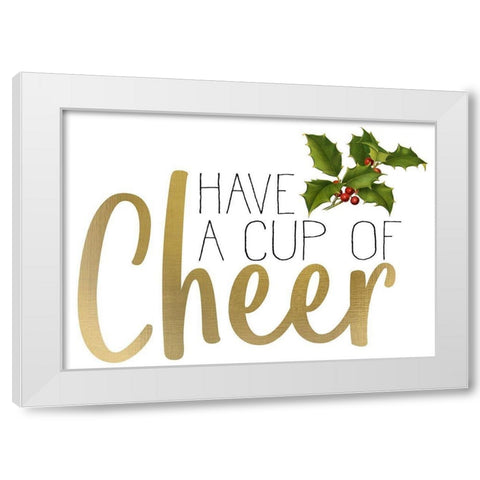 Christmas Cheer 1 White Modern Wood Framed Art Print by Allen, Kimberly