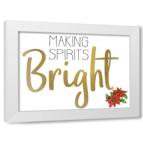 Christmas Cheer 2 White Modern Wood Framed Art Print by Allen, Kimberly