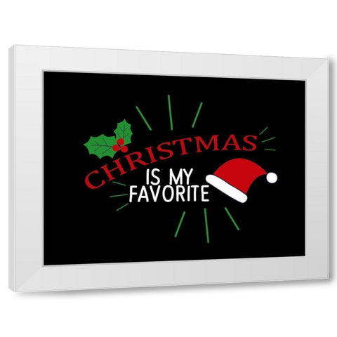 My Favorite White Modern Wood Framed Art Print by Allen, Kimberly
