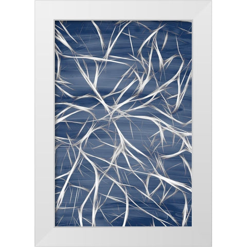 Branching Blue 2 White Modern Wood Framed Art Print by Allen, Kimberly