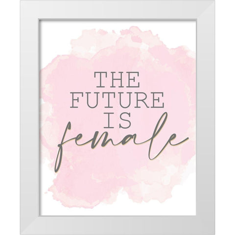 Fashionista 14 White Modern Wood Framed Art Print by Allen, Kimberly