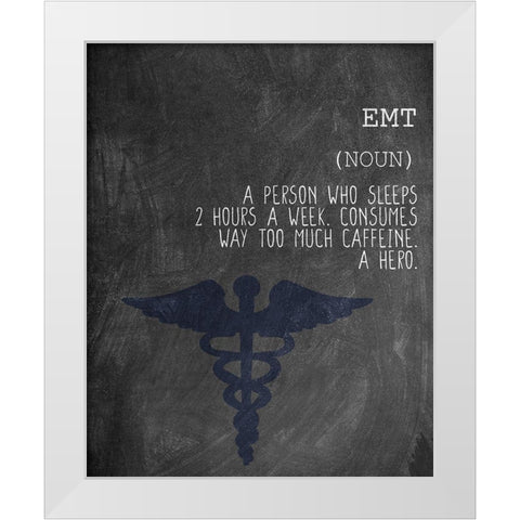 A EMT White Modern Wood Framed Art Print by Allen, Kimberly