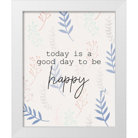 Today Is White Modern Wood Framed Art Print by Allen, Kimberly