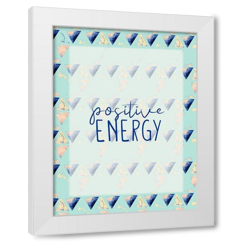 Positive White Modern Wood Framed Art Print by Allen, Kimberly