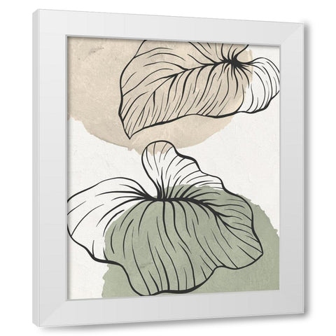 Palm Organics 2 White Modern Wood Framed Art Print by Allen, Kimberly