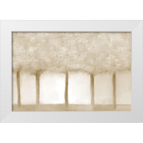 Golden Grove White Modern Wood Framed Art Print by Allen, Kimberly