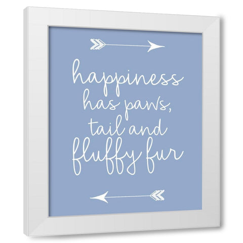 Fluffy Fur 2 White Modern Wood Framed Art Print by Allen, Kimberly