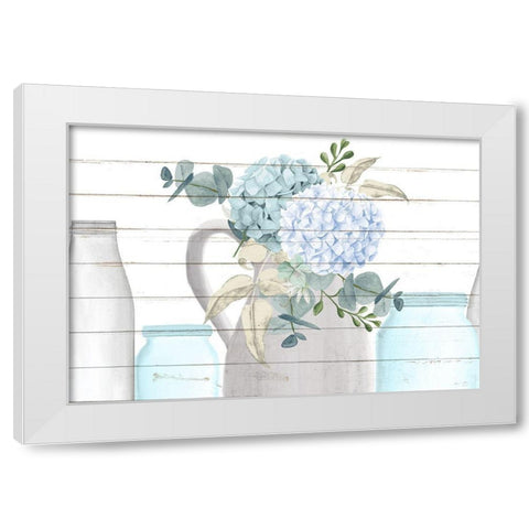 Row of Glass White Modern Wood Framed Art Print by Allen, Kimberly