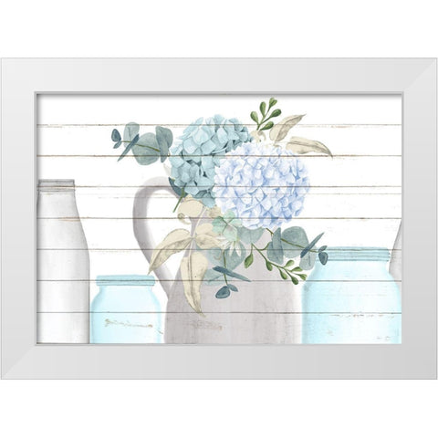 Row of Glass White Modern Wood Framed Art Print by Allen, Kimberly
