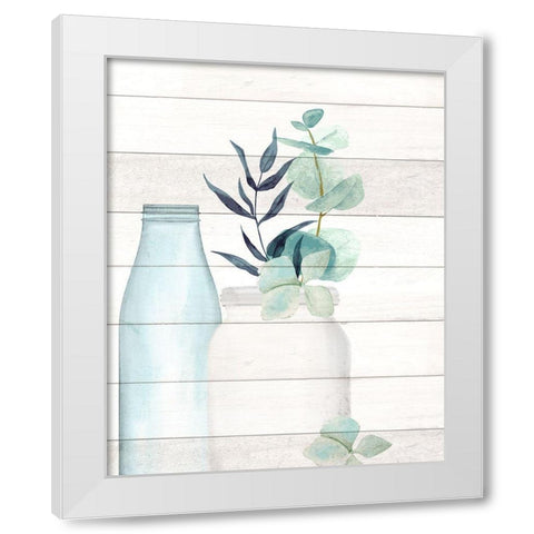 Seaglass 1 White Modern Wood Framed Art Print by Allen, Kimberly