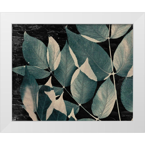 Dusty Leaves 2 White Modern Wood Framed Art Print by Allen, Kimberly