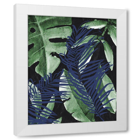 Tropic Palms 1 White Modern Wood Framed Art Print by Allen, Kimberly