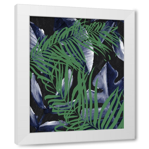 Tropic Palms 2 White Modern Wood Framed Art Print by Allen, Kimberly