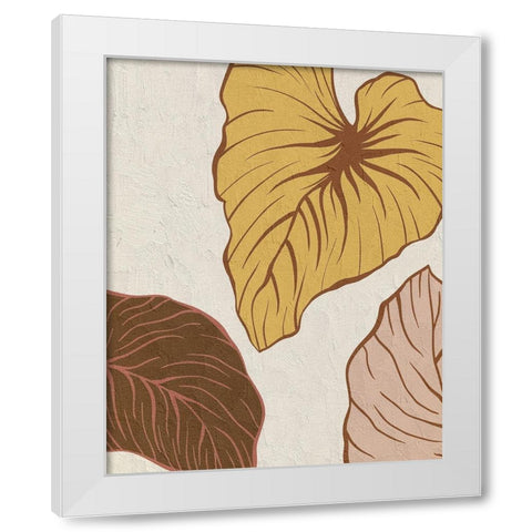 Warm Palms 2 White Modern Wood Framed Art Print by Allen, Kimberly