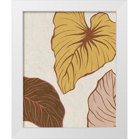 Warm Palms 2 White Modern Wood Framed Art Print by Allen, Kimberly