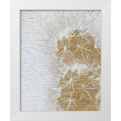 Desert Cacti 2 White Modern Wood Framed Art Print by Allen, Kimberly